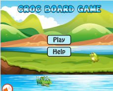 Fractions shown with pictures crocodile game